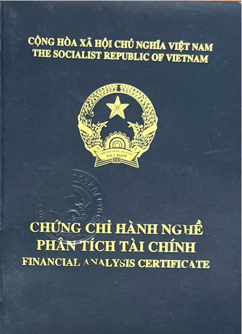 Chứng chỉ hành nghề Phân tích tài chính của Hoàng Phước Quyền